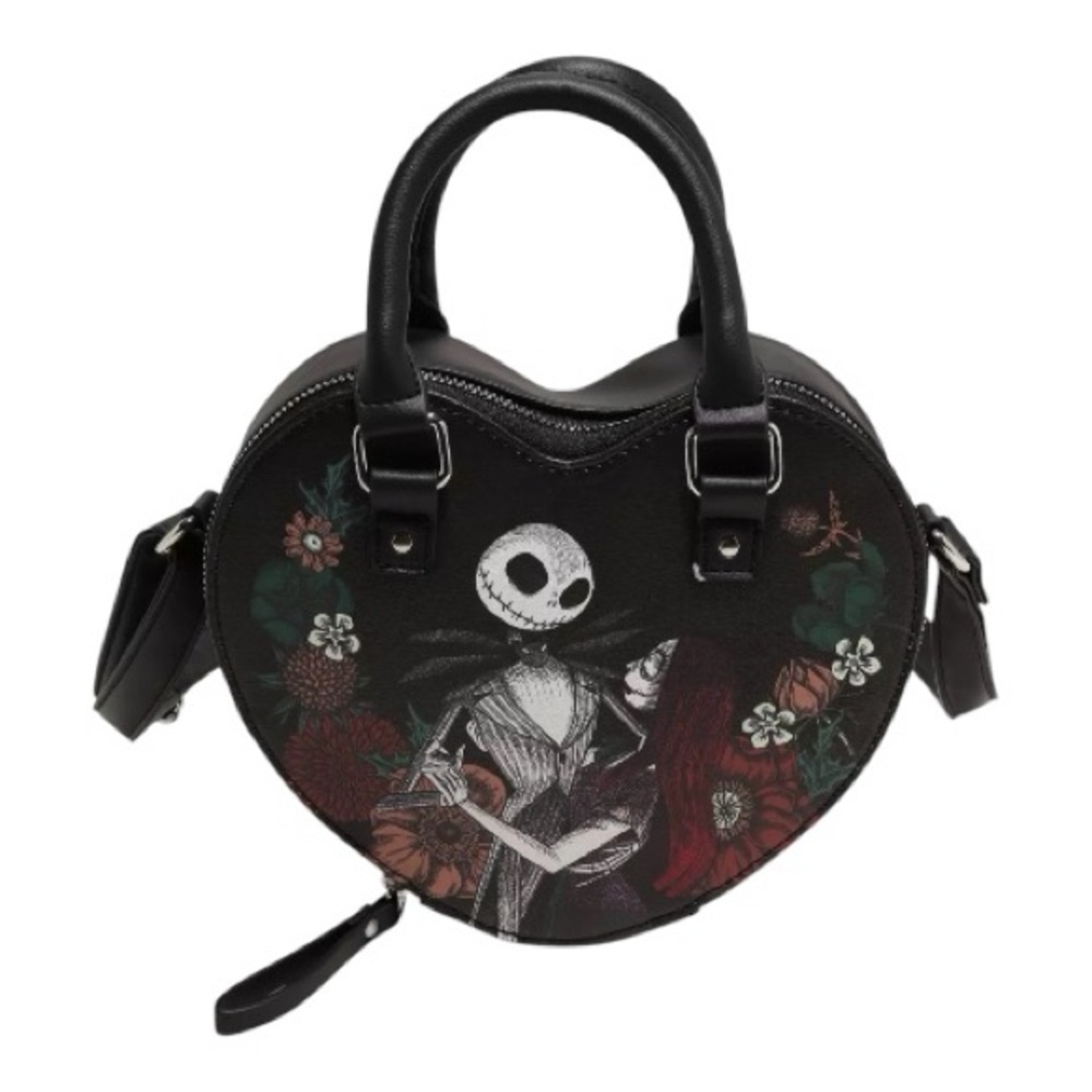Disney The Nightmare Before Christmas Jack & Sally Heart Crossbody Bag - NWT